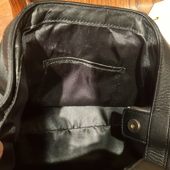 Versace H&M Black Leather Purse With Charms And Chain Handle Tags Dust Bag - Picture 9 of 13